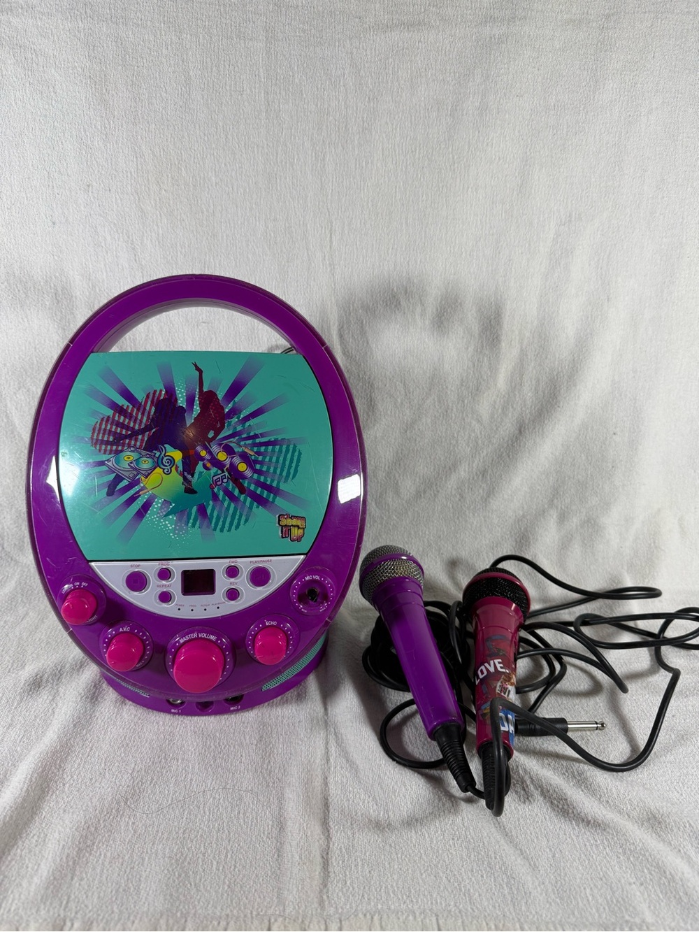 Disney 2012 Shake-It Up Karaoke/CD Player Machine with Dual Microphones